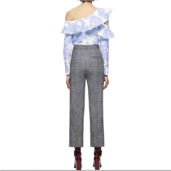 Self-Portrait Blue Ruffled One-Shoulder Blouse - Picture 5 of 15